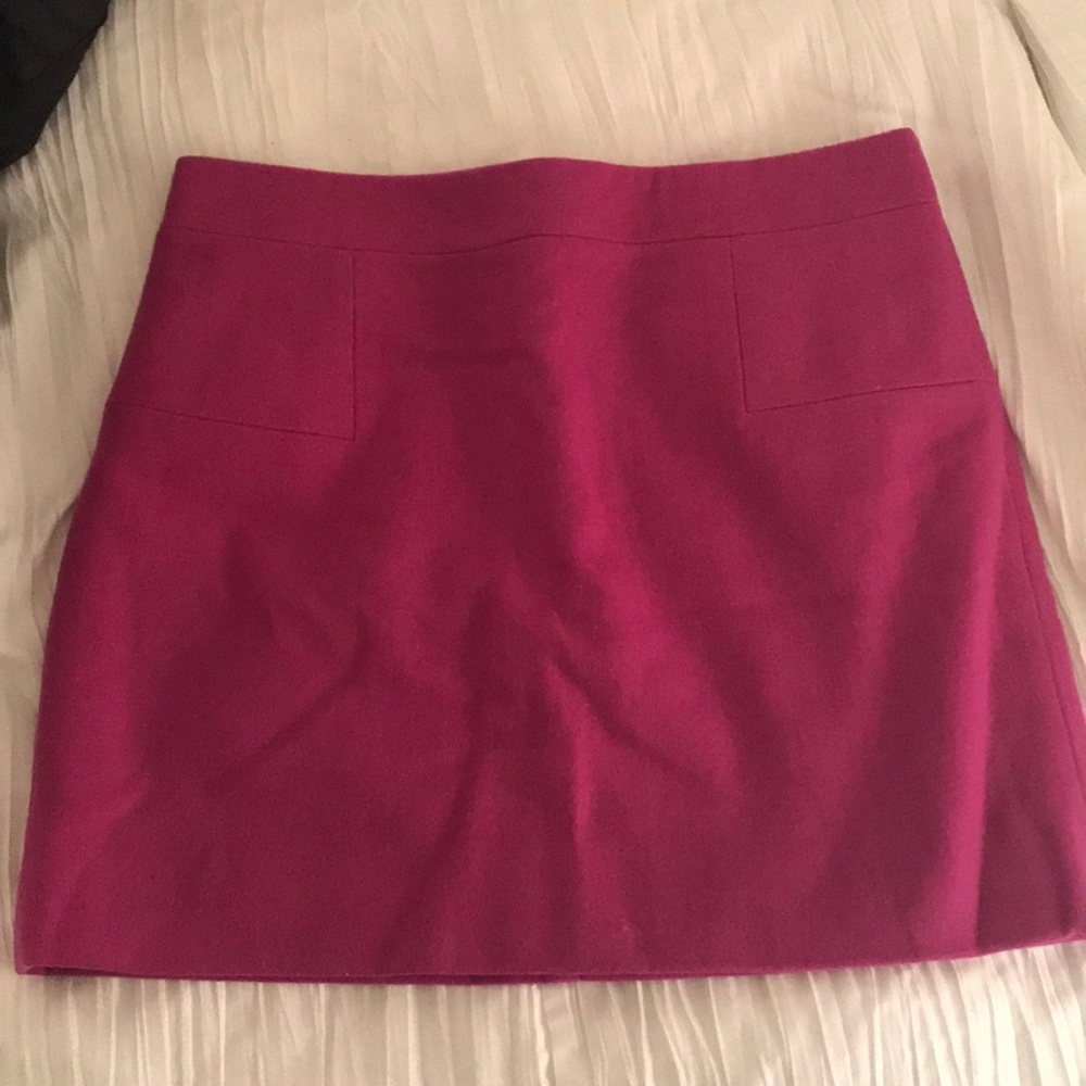 Pink jcrew mini skirt